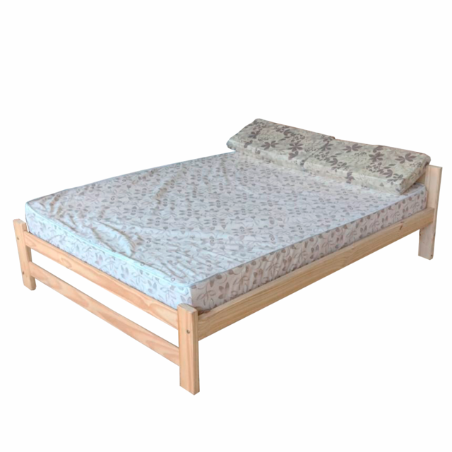 cama 2 plazas + colchon + 2 almohadas