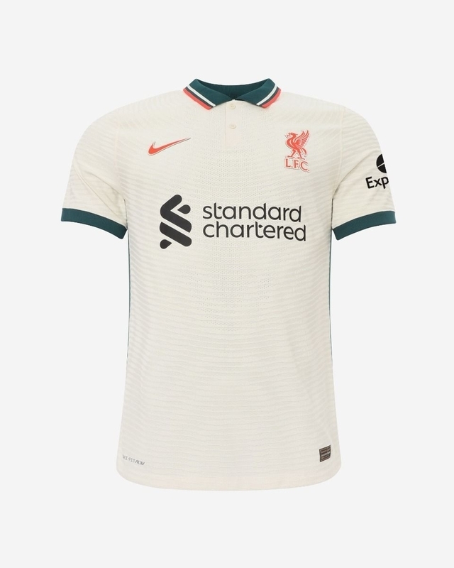 Camisa Liverpool Away 21/22 Torcedor Nike Masculina - Marfim