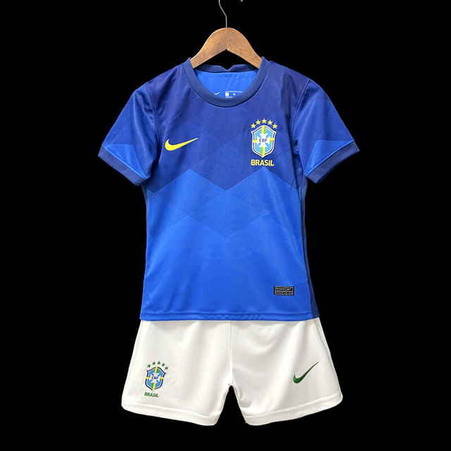Kit Infantil Brasil II 21/22 Torcedor Nike - Azul