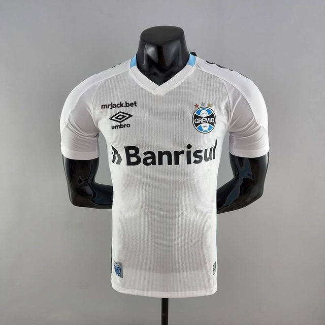 Camisa Grêmio II Away 22/23 Jogador Umbro Masculina - Branca Com Todos  Patrocinios