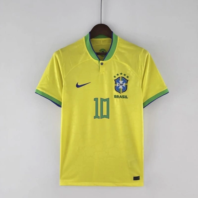 Camisa Seleção Brasil I Home 2022 Copa Do Mundo Torcedor Nike Masculina -  Amarelo e Verde