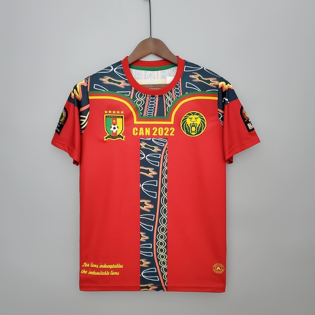 Camisa Seleção Camarões Especial 21/22 - Torcedor Masculina - Vermelha