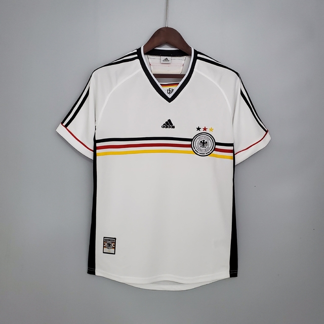 Camisa Seleção da Alemanha Retro Home 1998 Torcedor Adidas Masculina -  Branca