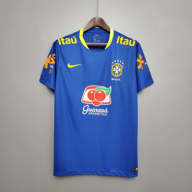 Camisa Treino Seleção Brasileira Nike Masculina - Azul