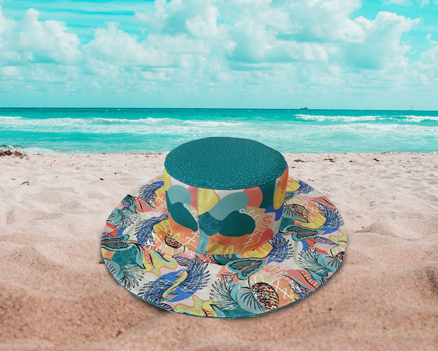 Chapéu de praia - Molde em tecido - Comprar em Restoke