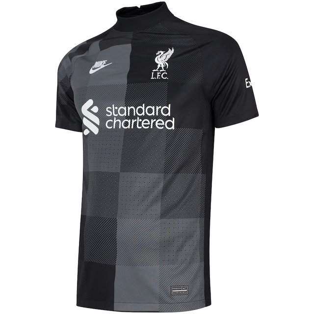 Camisa Liverpool Goleiro II 21/22 Torcedor Nike - Preta