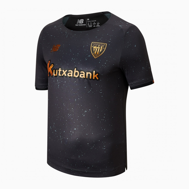 Camisa Athletic Bilbao Goleiro I 21/22 Torcedor New Balance - Preta e  Dourada
