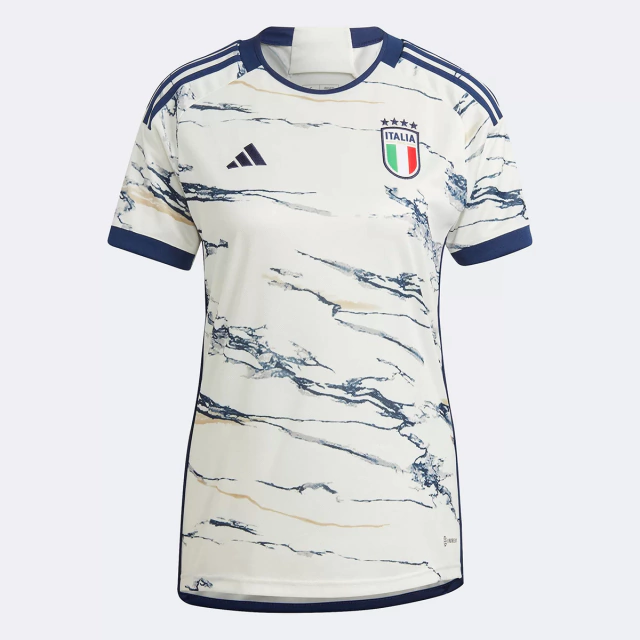 Camisa Itália II 2023/24 Feminina Adidas - Branca/Off-White