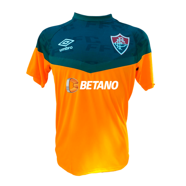Camisa Fluminense Treino 23/24 Torcedor Umbro - Laranja e Verde