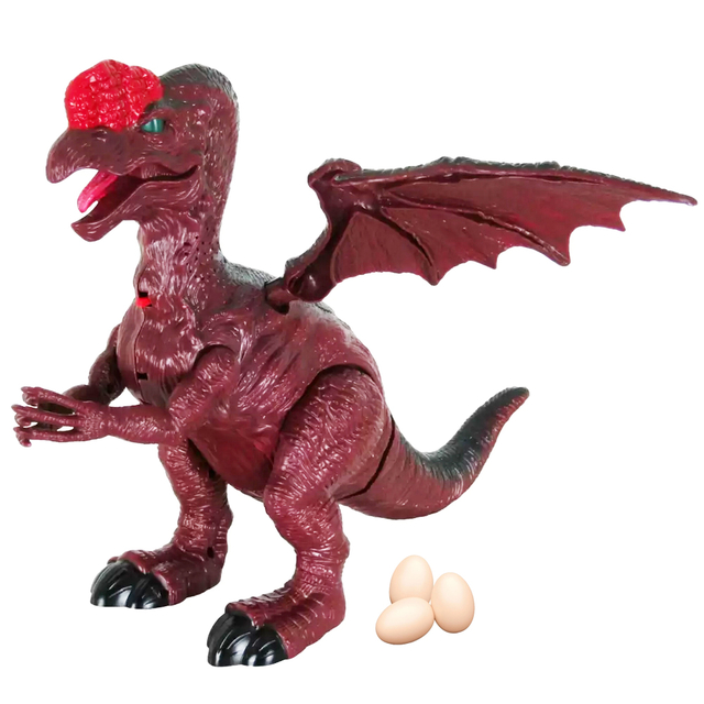 Brinquedo Dinossauro Infantil C/ Som E Luz Anda Põe Ovo
