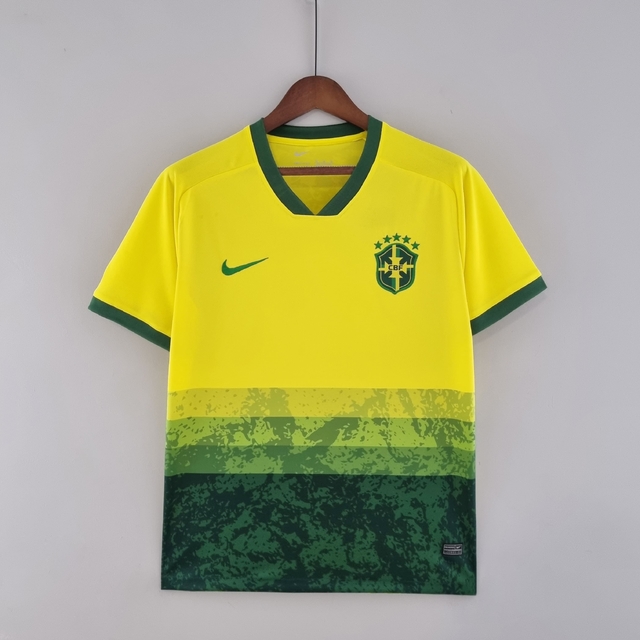 Camisa Brasil 2022 - Masculino Torcedor - Verde e Amarela Edição Esp