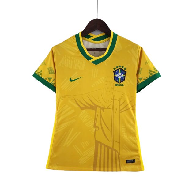 Camisa Brasil Feminina 22-23-Amarela por R$ 159,90-Frete Grátis