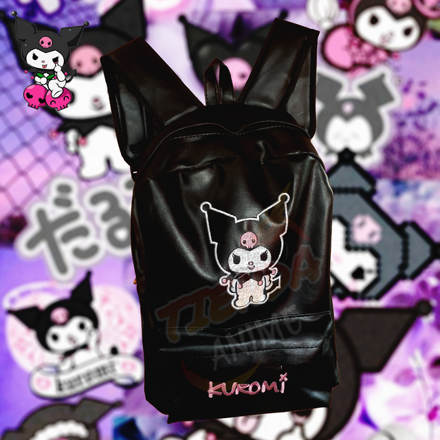 Mochila de Eco Cuero Kuromi Onegai My Melody
