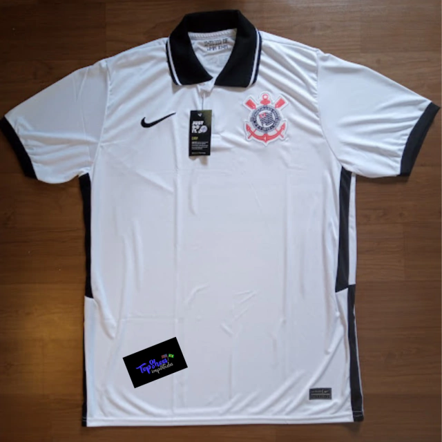 Camisa Do Corinthians Branca Gola Polo 2021/2022