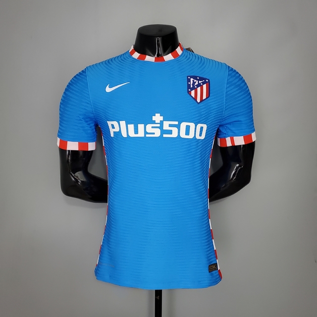 Camisa Atlético Madrid 3 21/22 - Masculino Jogador - Azul