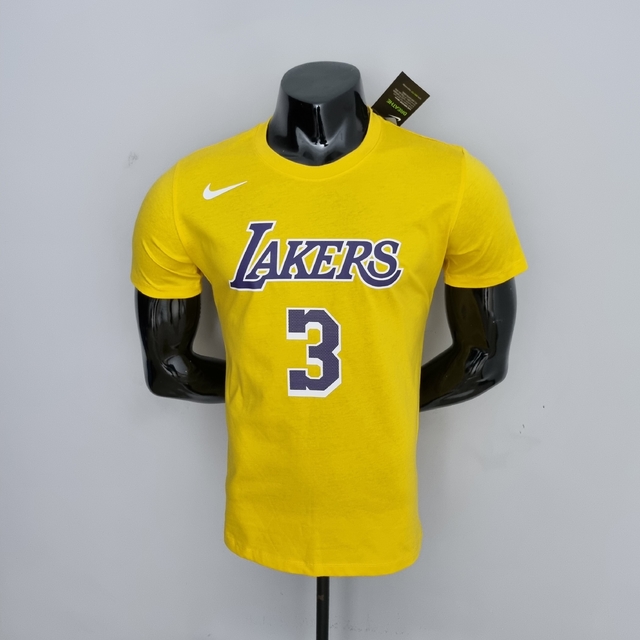 monster new Year Inspiration Camisa Lakers - Número 3 - Amarelo