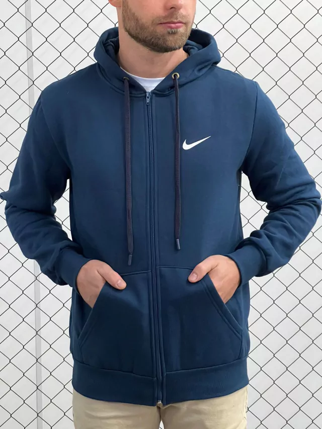 Moletom Nike Logo Básica - (Azul Marinho)