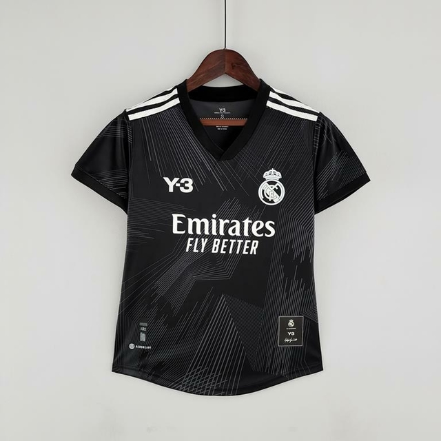 Camisa Real Madrid Y3 Black 2022 Feminina