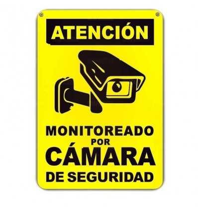 Cartel Camara de Seguridad - Comprar en Chapasdeco