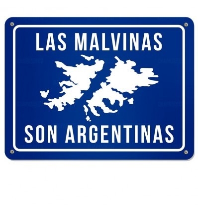 Cartel Las Malvinas son Argentinas - Chapasdeco