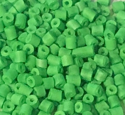 Tubinho de Vidro 4,20mm Verde Neon - 10 Gramas