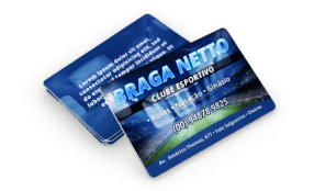 Cartão de Visita PVC Cristal | 0,5mm | 4x4 Cores