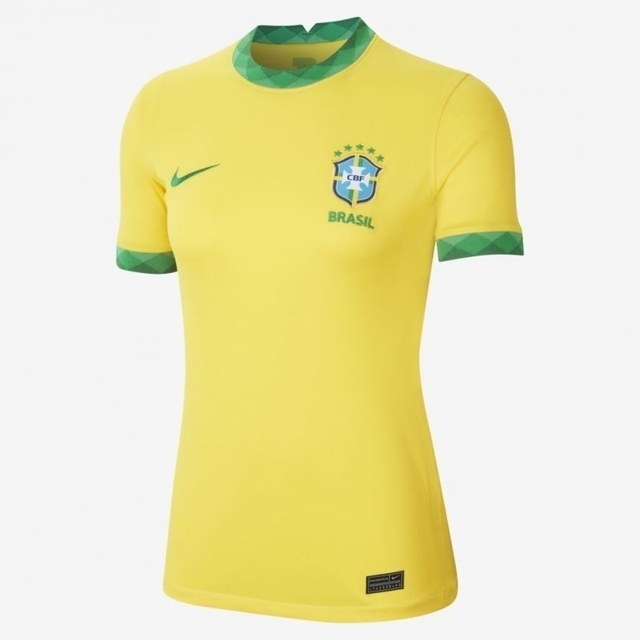 Camisa Seleção Brasileira Home 20/21 Torcedor Nike Feminina - Amarela