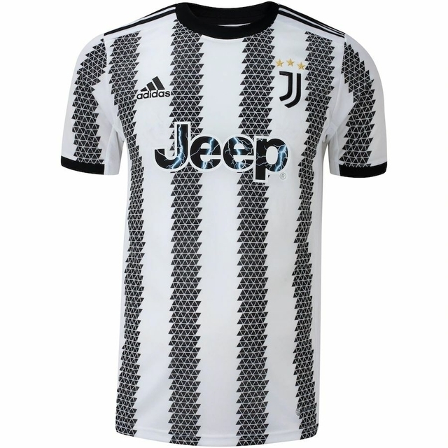 Camisa Juventus I 22/23 Torcedor Adidas Masculino - Preto e Branco