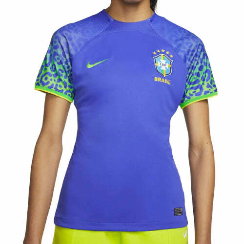 Camisa Seleção Brasil II 2022/23 Azul - Feminina Baby Look