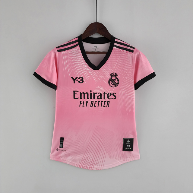 Camisa Real Madrid Y3 Rosa Feminina 2022