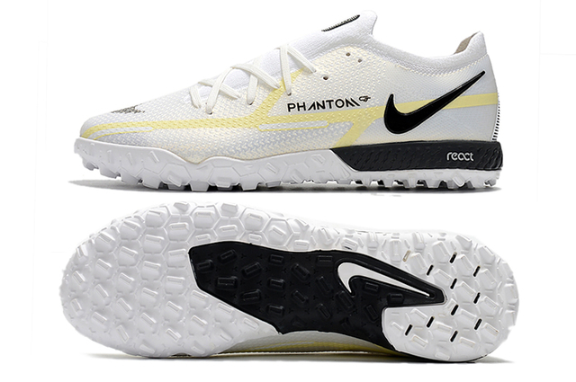 Chuteira Nike Phantom GT2 Elite FG Society - Branco e Dourada