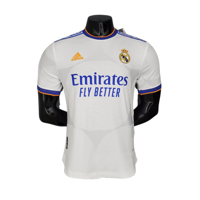 Camisa Real Madrid Home 21/22 Jogador Adidas Masculina - Branca