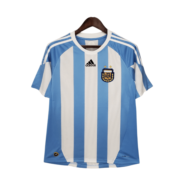 Camisa Retrô Seleção da Argentina 2010 Torcedor Adidas Masculina