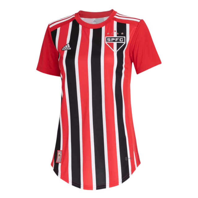 Camisa São Paulo II Vermelha Versão feminina 2022 - Frete grátis