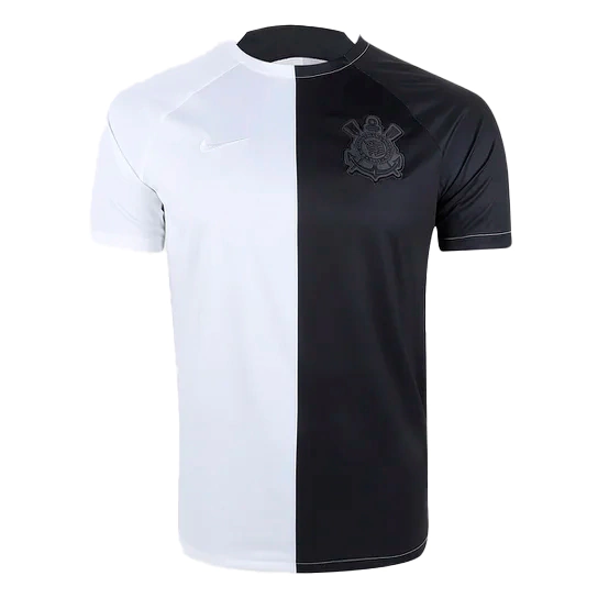 Camisa Corinthians Pré-Jogo Preto e Branco 23/24 Torcedor Masculina
