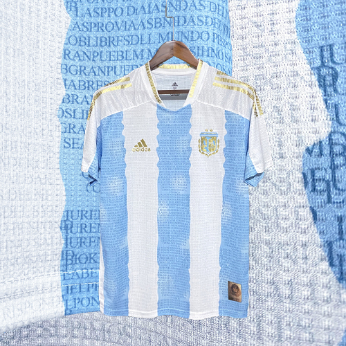 Camisa Argentina Ed.Limitada Maradona/Messi 2021 Torcedor Adidas Masculina  - Azul