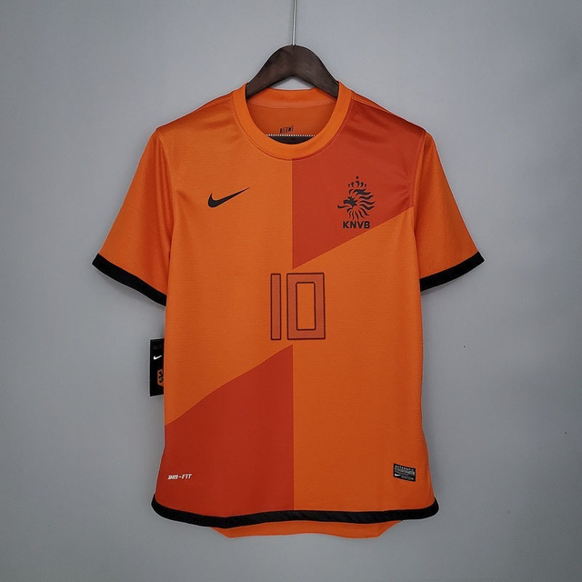 Camisa Retrô Holanda Home 2012 - Laranja