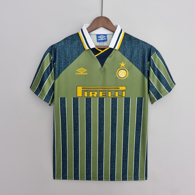Camisa Retrô Inter de Milão 95/96 Masculina Torcedor - Verde