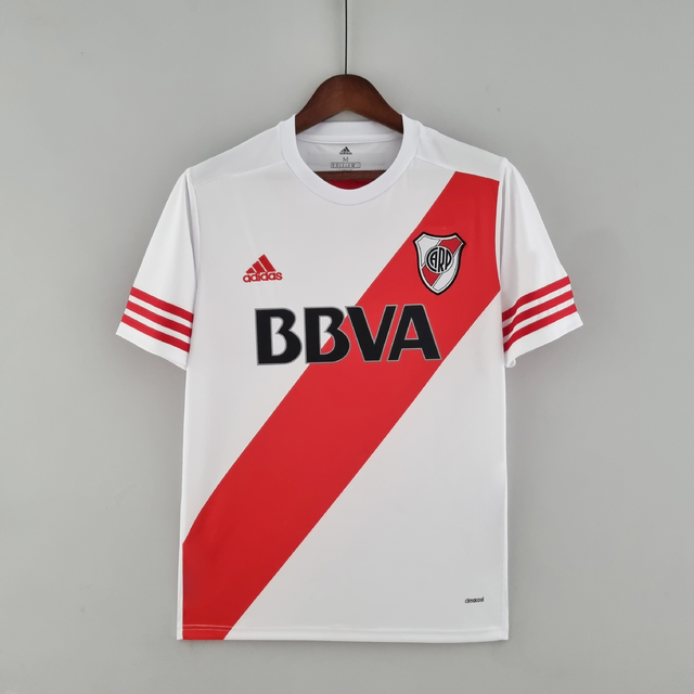 Camisa River Plate Retrô 15/16 Torcedor Masculina - Branco e Vermelho