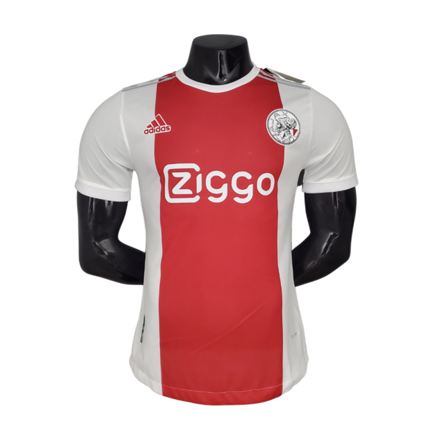 Camisa Ajax Home Jogador 21/22 Adidas Masculina - Vermelho e Branco