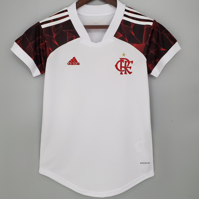 Camisa Flamengo II 21/22 Torcedor Adidas Feminina - Branca