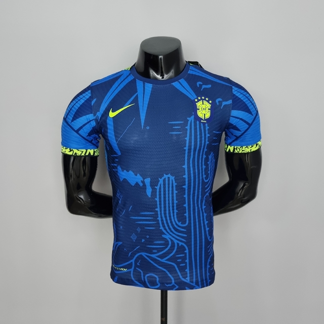 Camisa Brasil 2022 Jogador Edição Especial Nordeste - Azul