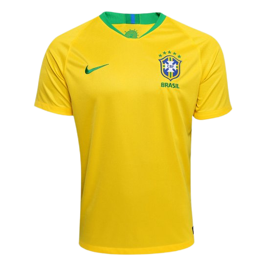 Camisa Brasil I Home 2018 Torcedor Nike Masculina - Verde e Amarela