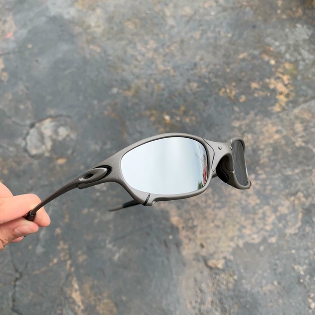 Óculos de Sol juliet de Metal Ferro Carbon Ruby Preta Black