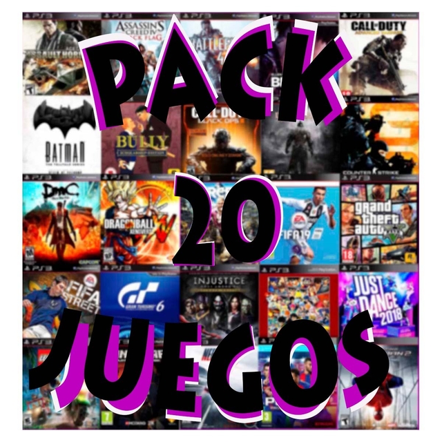 Pack 20 Juegos Digitales PS3 a Eleccion
