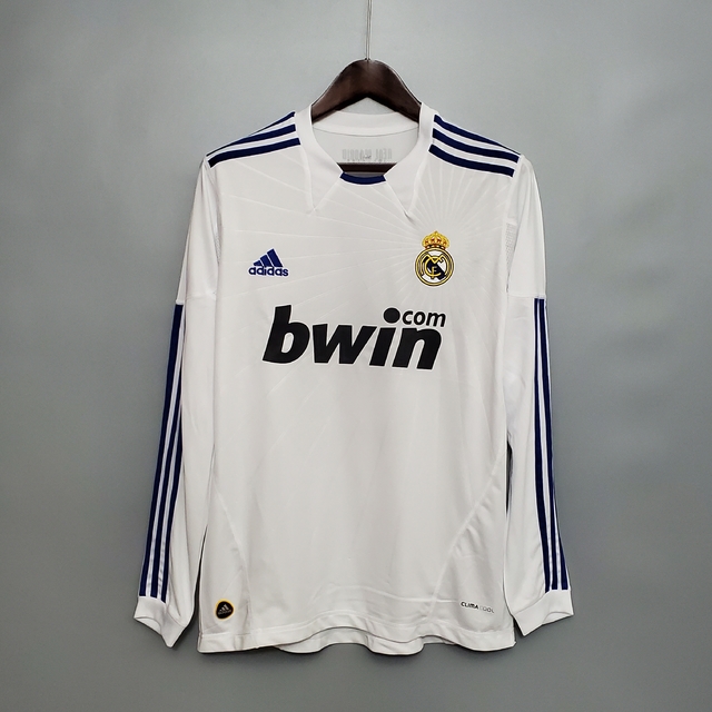 Camisa Real Madrid Retrô 10/11 Manga Longa - Adidas