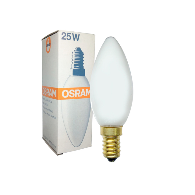 La Eléctrica SRL - Compra Online - Lámpara Vela 25w Osram