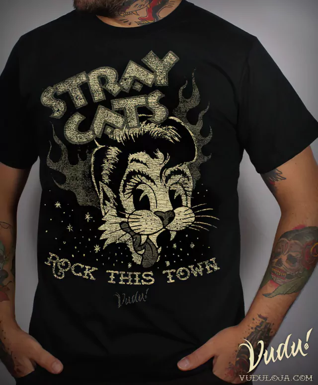 Camiseta Stray Cats - Comprar em Vudu! Loja Alternativa