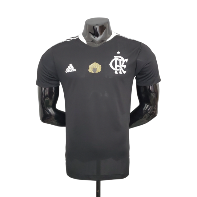Camisa Flamengo Excelência Negra 2021/2022 Jogador Masculina - Preta