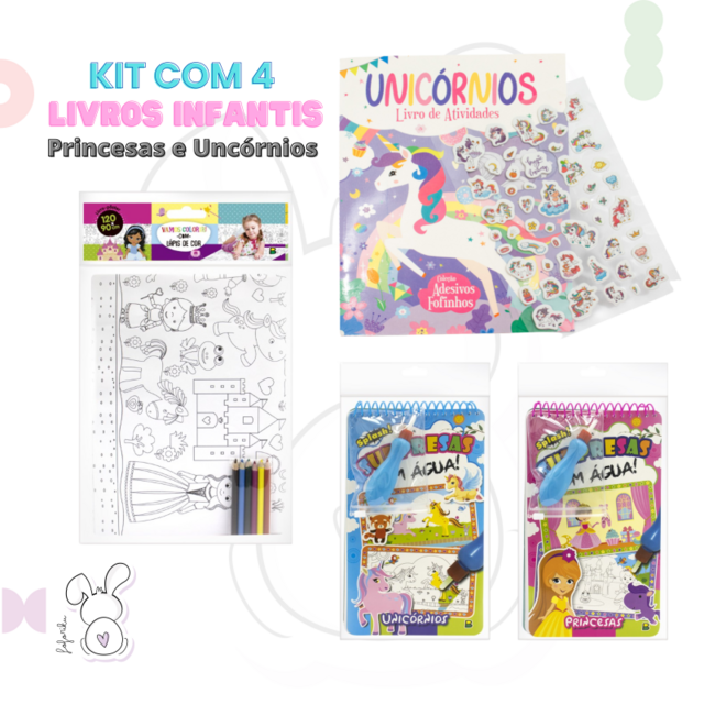 My Little Pony – Conjunto de livros de colorir para crianças – Pacote com 2  livros de atividades